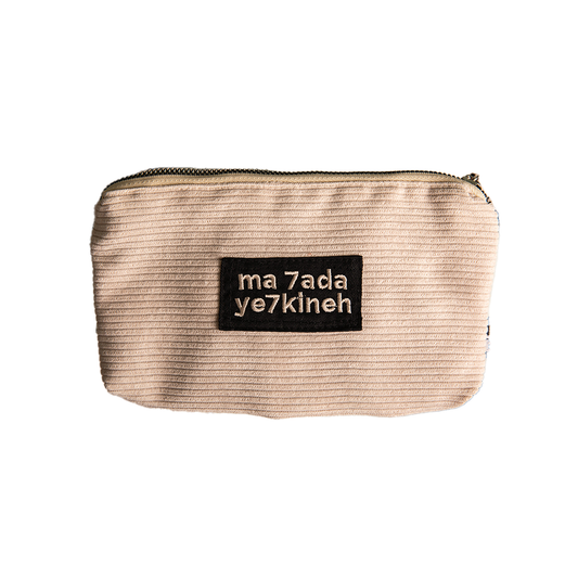 Ma 7ada Ye7kineh Velvet Big Pouch