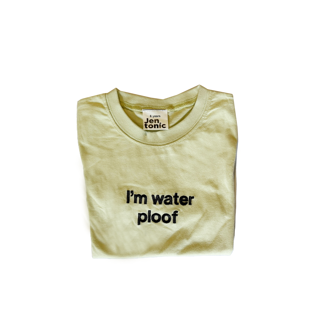 I'm Water Ploof Emroided Kids Tshirt