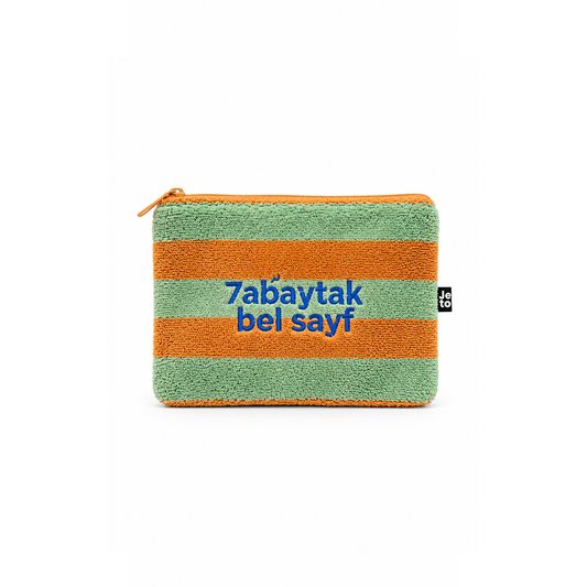 7abaytak Bel Sayf Summer Striped Small Pouch