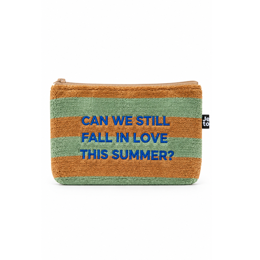 Can We Still Fall In Love This Summer Striped Small Pouch