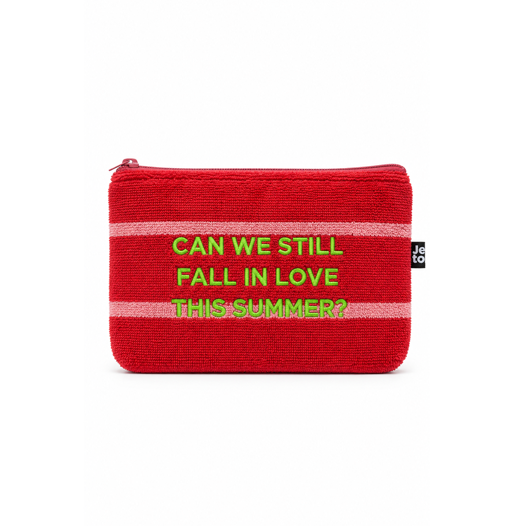 Can We Still Fall In Love This Summer Striped Small Pouch