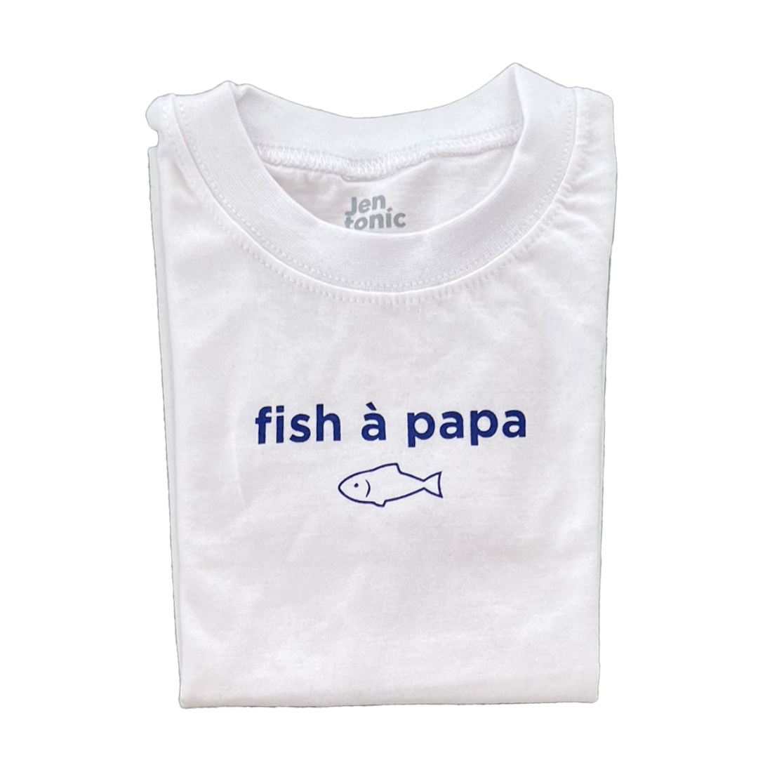 Fish A Papa Kid Tshirt