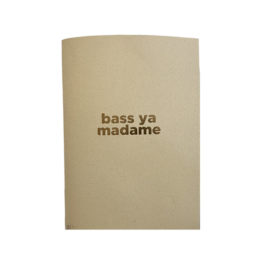 Bass Ya Madame Notebook