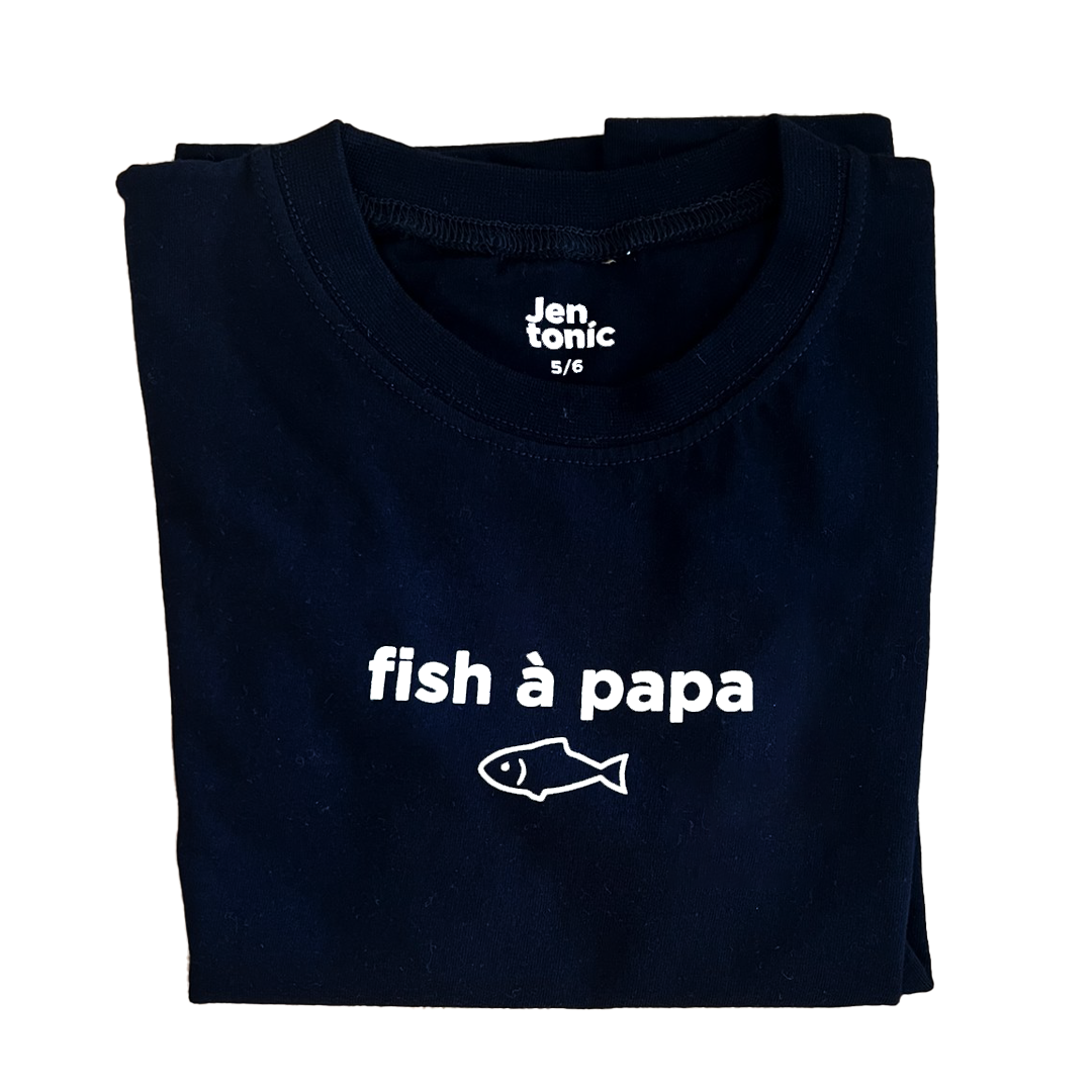 Fish A Papa Kid Tshirt