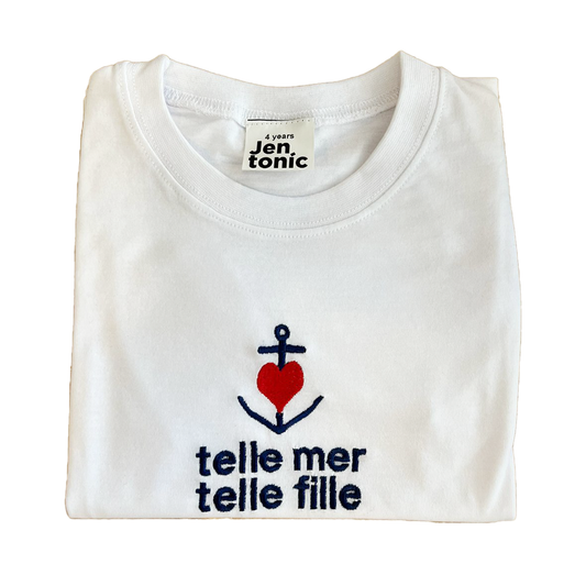 Telle Mer Telle Fille Embroided Kids Tshirt